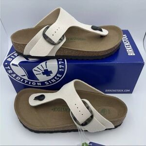 Birkenstock Gizeh Canvas Vegan Thong Sandal-Eggshell-EU 41/W10/M8